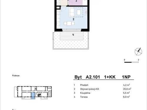 Prodej bytu 1+kk 31 m²