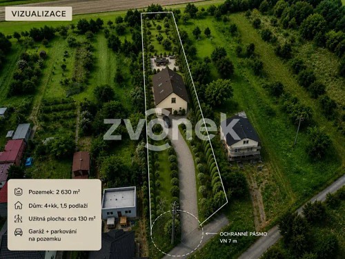 Prodej stavebního pozemku 2630 m²