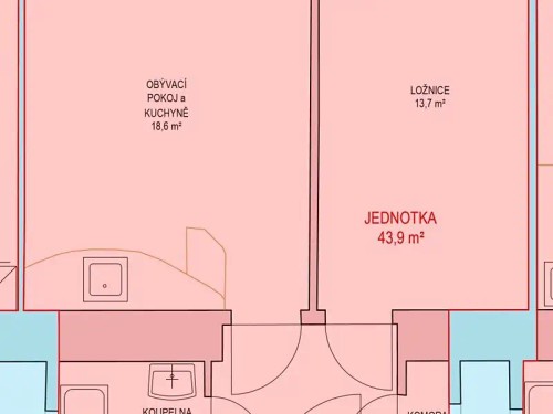 Prodaný byt 2+kk 41 m²
