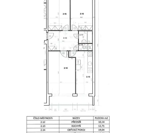 Prodaný  byt 3+1 73 m²