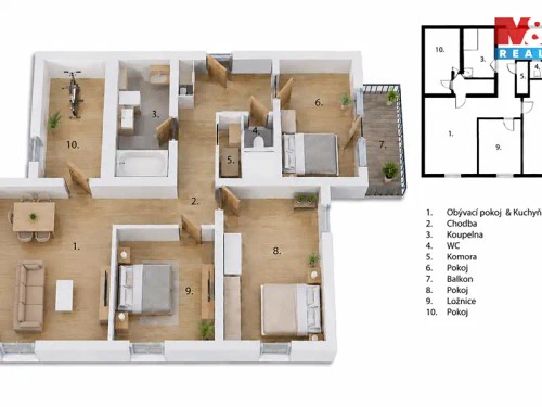 Prodaný byt 5+kk 84 m²
