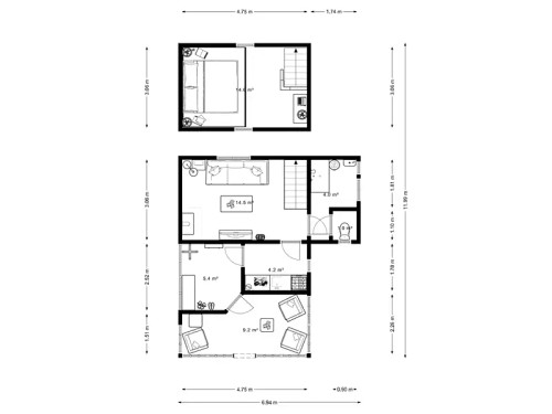 Prodej chaty 45 m², pozemek 404 m²