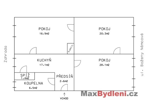 Prodej bytu 3+1 93 m²