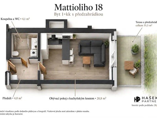 Prodej bytu 1+kk 29 m²
