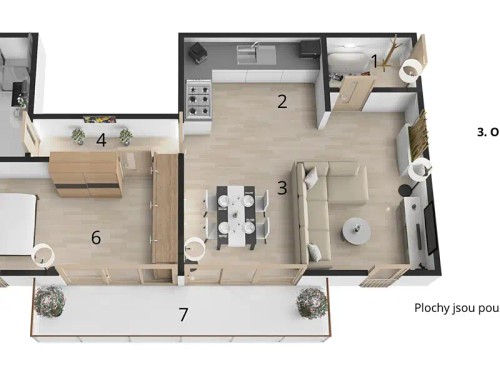 Prodej bytu 2+kk 67 m²