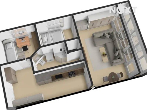 Prodaný byt 3+kk 53 m²