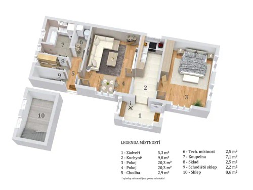 Prodaný  dům 81 m², pozemek 1991 m²