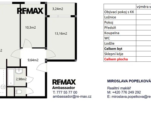 Prodej bytu 3+kk 68 m²