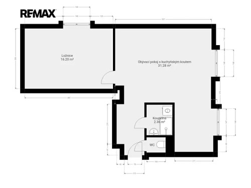 Prodaný byt 2+kk 52 m²