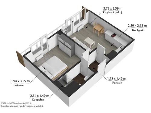 Prodej bytu 2+kk 35 m²
