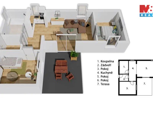 Prodaný  dům 58 m², pozemek 623 m²