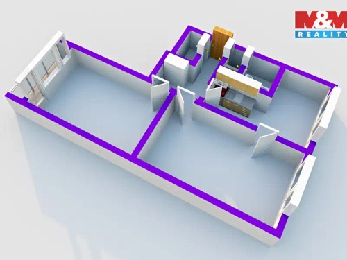 Prodaný byt 2+1 63 m²