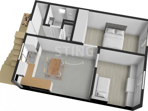 Prodej bytu 3+kk 60 m²