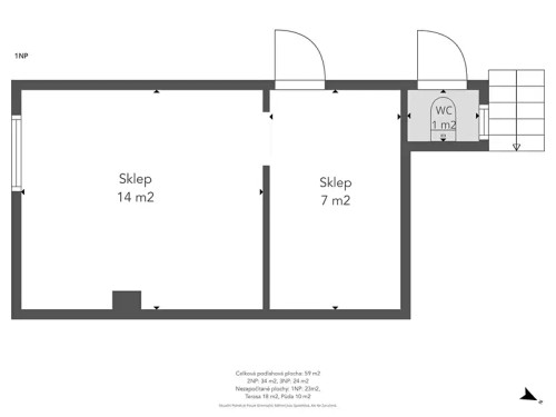 Prodej chaty 65 m², pozemek 441 m²