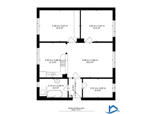 Prodaný byt 3+1 80 m²