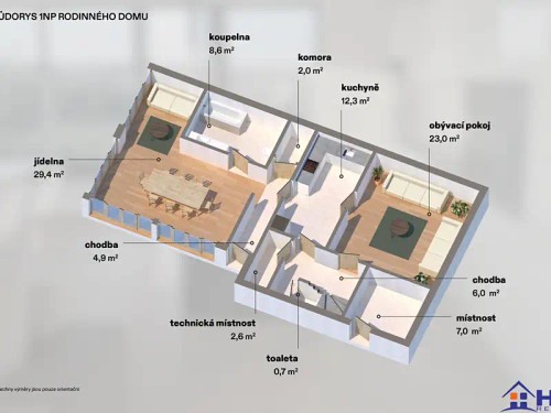 Prodej domu 295 m², pozemek 1978 m²