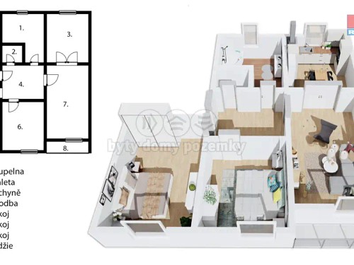 Prodaný byt 3+1 87 m²