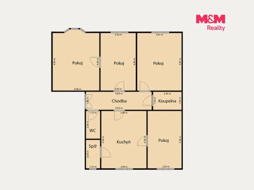 Prodej bytu 4+1 102 m²