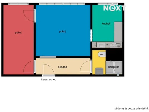Prodaný  byt 2+1 44 m²