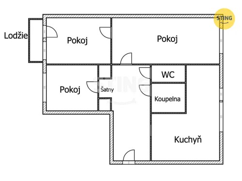 Prodej bytu 3+1 68 m²