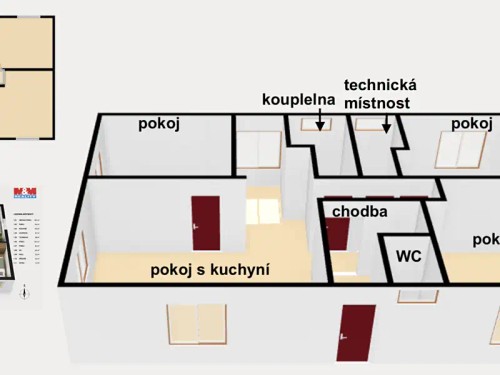 Prodej domu 70 m², pozemek 882 m²
