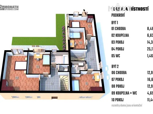 Prodej bytu 5+kk 123 m²