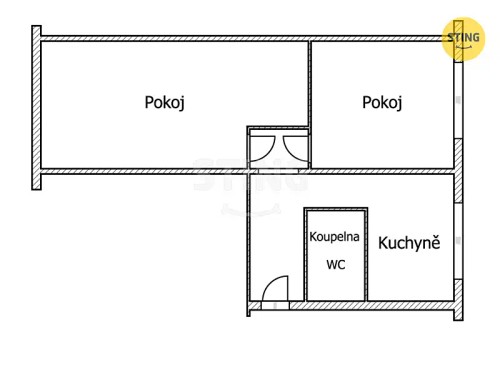 Prodej bytu 2+1 62 m²