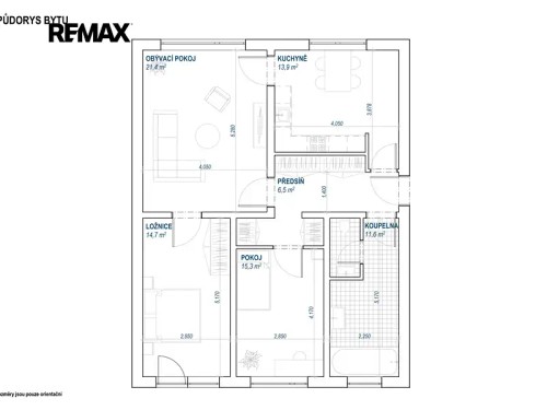 Prodej bytu 4+1 79 m²