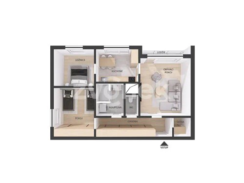 Prodej bytu 3+1 68 m²
