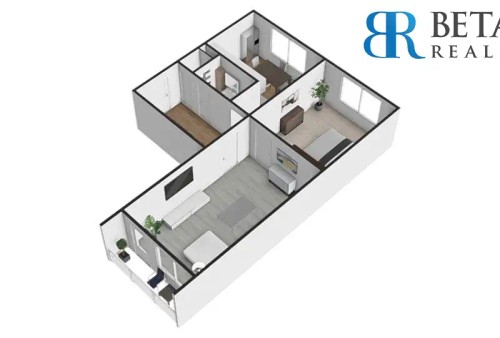 Prodaný  byt 2+1 61 m²