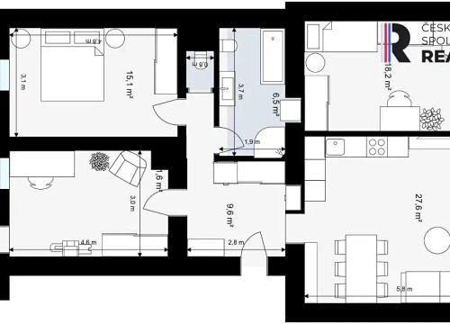 Prodej bytu 3+1 94 m²