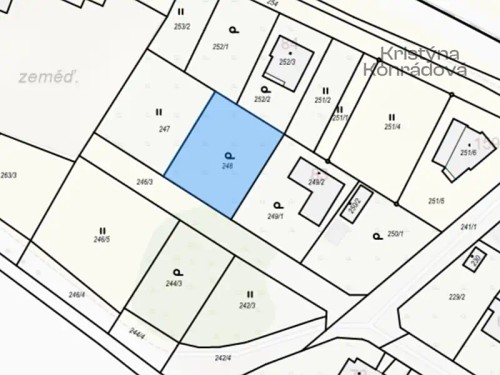 Prodej stavebního pozemku 681 m²