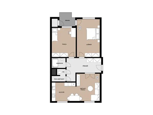 Prodaný byt 3+kk 76 m²