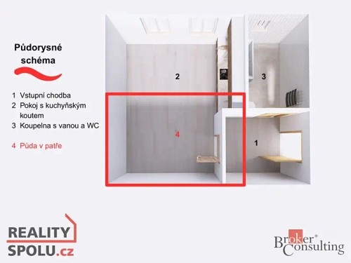 Prodaný byt 1+kk 36 m²
