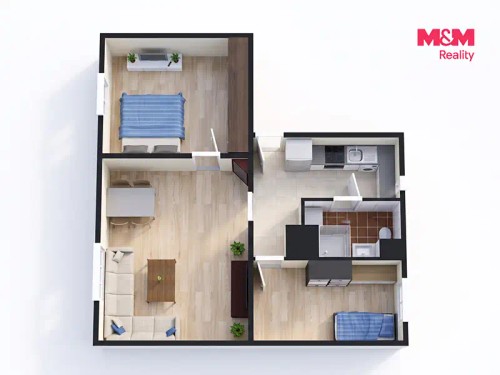 Prodej bytu 2+1 57 m²