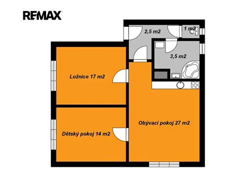 Prodaný byt 3+kk 65 m²