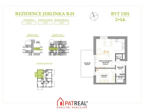 Prodej bytu 2+kk 67 m²