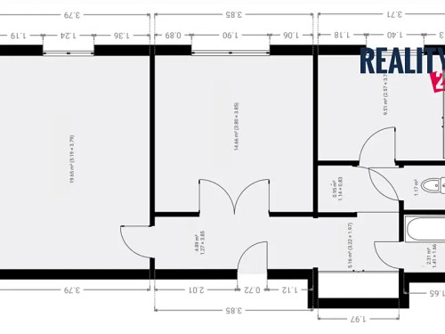 Prodej bytu 2+1 61 m²
