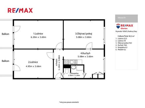 Prodej bytu 3+1 86 m²