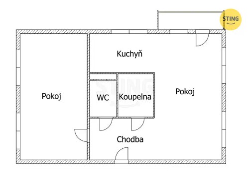 Prodej bytu 2+kk 52 m²