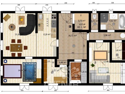 Prodaný dům 135 m², pozemek 3840 m²