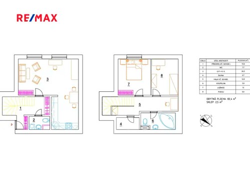 Prodaný byt 3+kk 85 m²