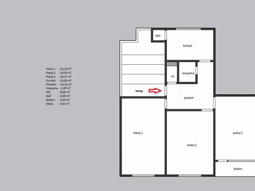 Prodaný byt 3+1 84 m²