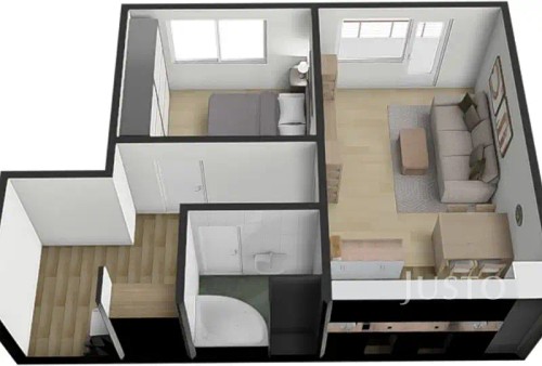 Prodaný byt 2+kk 43 m²