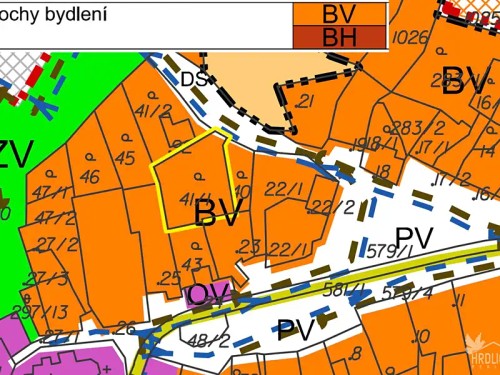 Prodej stavebního pozemku 1309 m²