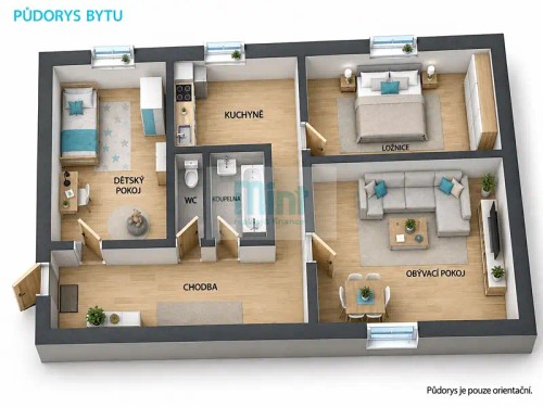Prodej bytu 3+1 70 m²