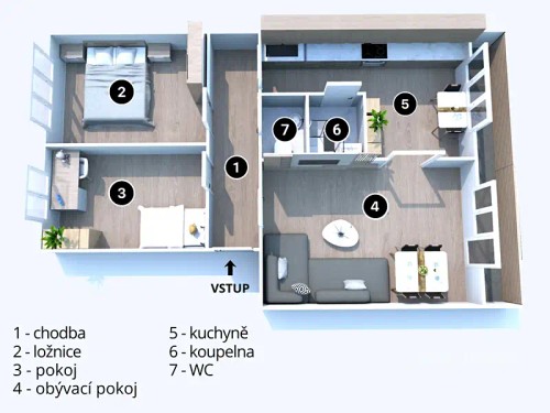 Prodej bytu 3+1 70 m²