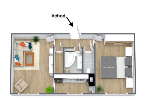 Prodaný byt 2+1 54 m²