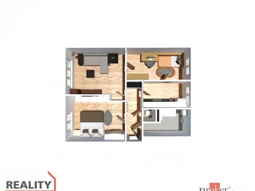 Prodaný  byt 3+1 56 m²