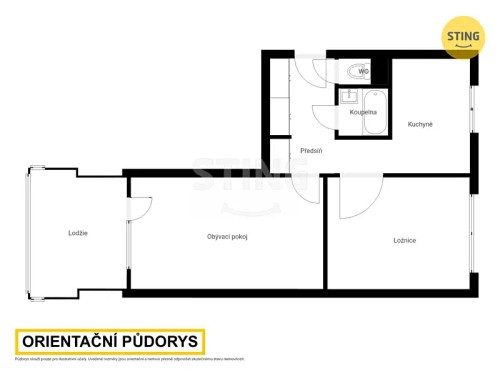Prodej bytu 2+1 54 m²